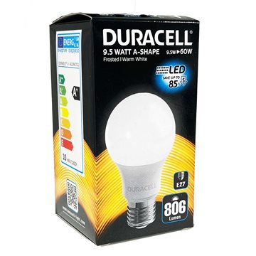 Duracell® LED pære E27 med 806 lumen - A110N27C1